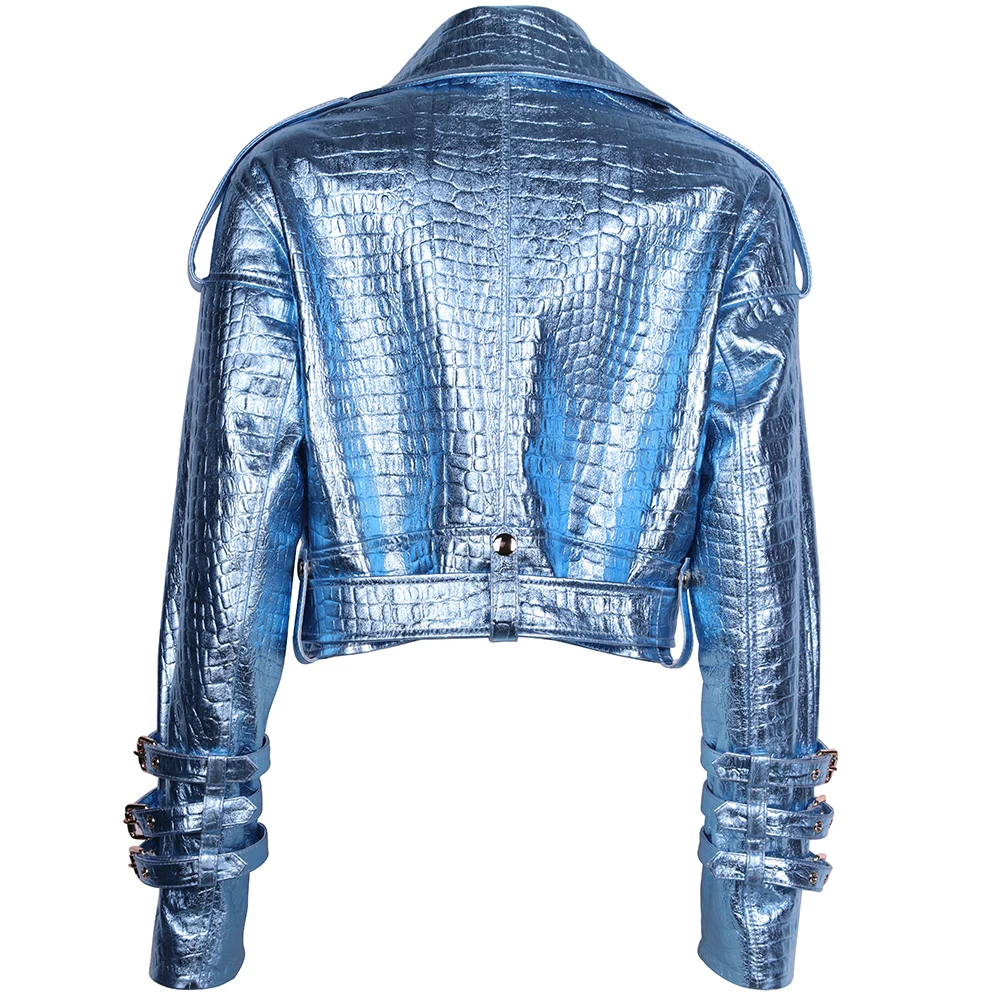 [RECTO] LEONA CROCODILE-EFFECT OVERSIZED JACKET☆送料込☆ RECTO - Official Website