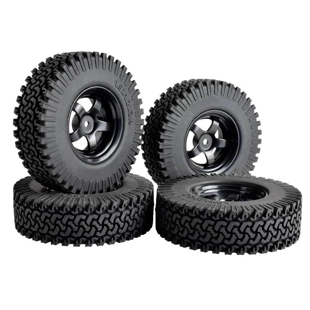 

RC 6030-T134 Plastic Wheel & 1.9inch Rubber 98mm Tires 4P For HSP 1:10 Climbing Car