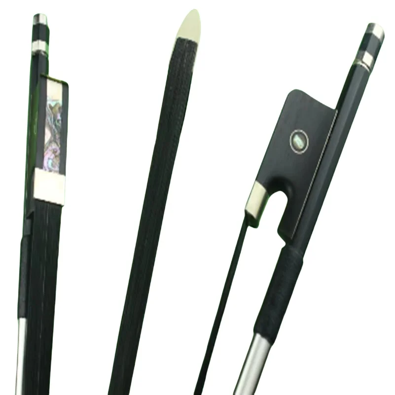 1 pc New High Quality 3/4 Carbon Fiber Double Bass Bow Black Horse Hair
