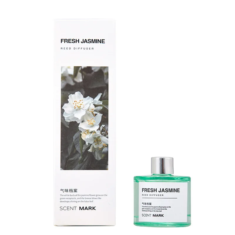Luxurious 50ML Reed Diffuser with Essential Oils – Lavender, Rose, and Jasmine Fragrance for Hotel and Home Aromatherapy