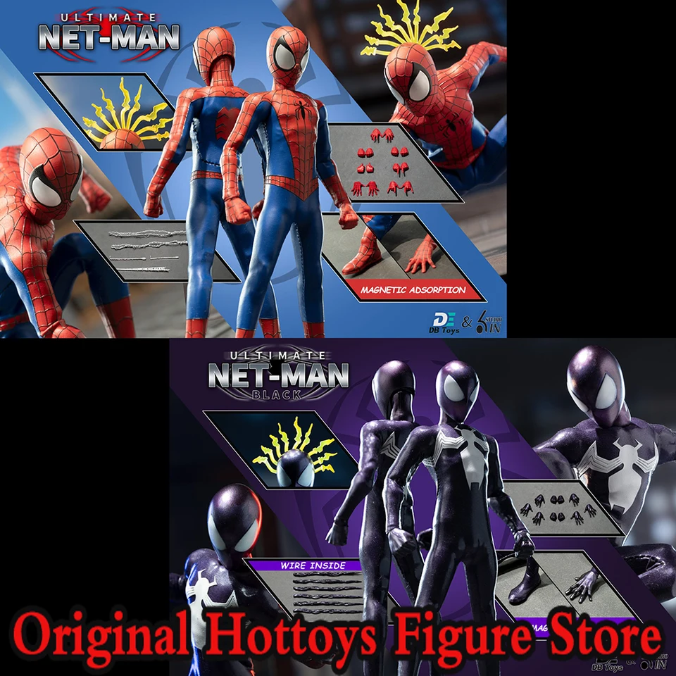 1/12 Scale Male Soldier Ultimate Netman Red /Black Spider Hero