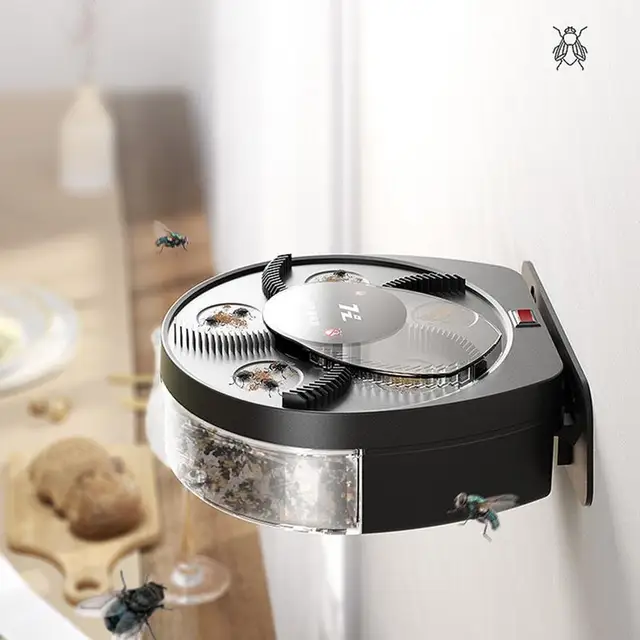 Automatikus Légycsapda Doboz Eltávolítható Légyfogó Vezérlődoboz Nagy Kapacitású Akkumulátor Mosható A Konyhai Szobához - Image 2