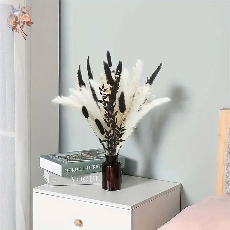 Bouquet De 15 Fleurs De Pampa Séchées – Décoration Naturelle Longue Durée Pour Maison, Mariage, événements - 9