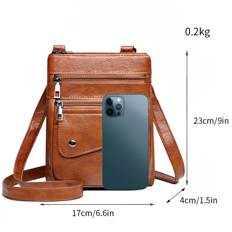 Fashion phone bag, women's phone bag, PU leather handbag, shoulder bag, women's crossbody bag, small phone bag