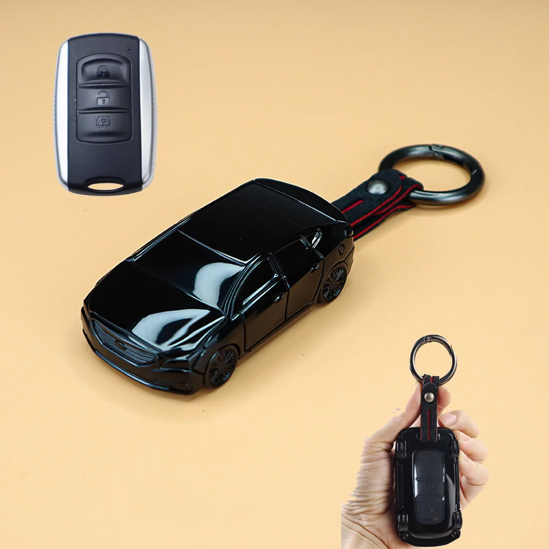 

Car Styling Key Case for Dongfeng DFM DFSK Glory 580 F507 S30 H30 AX7 Smart Remote Car Key Cover Fob Bag Keychain Housing Holder