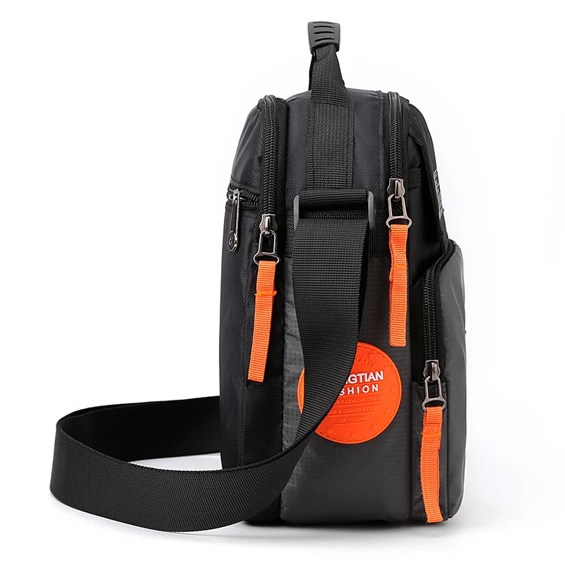 Large Capacity Men's Bag Single Shoulder Bag Waterproof And Wear-resistant Backpack Multiple Pockets For Business Business