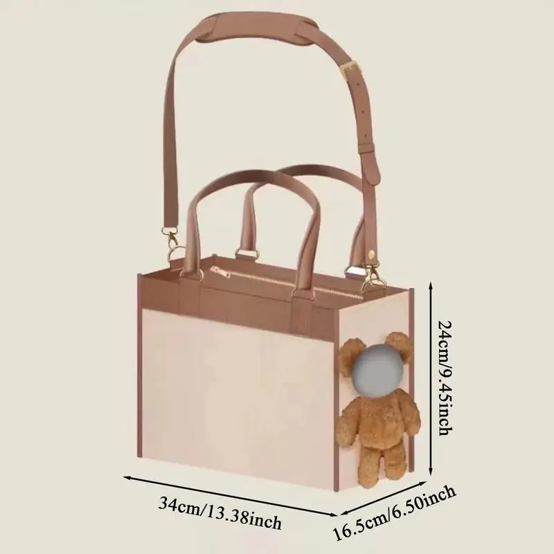 Borsa da trasporto per cani Borsa da trasporto per cani di grande capacità Borse da gatto multifunzionali per esterni Borsa da trasporto traspirante per cuccioli per coniglietto - immagine 5
