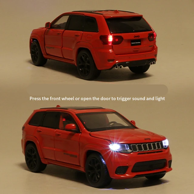 1:32 Jeeps Grand Cherokee Alloy Car Model Diecasts & Toy Off-road Vehicles Metal Car Model Simulation Sound and Light Kids Gifts 6
