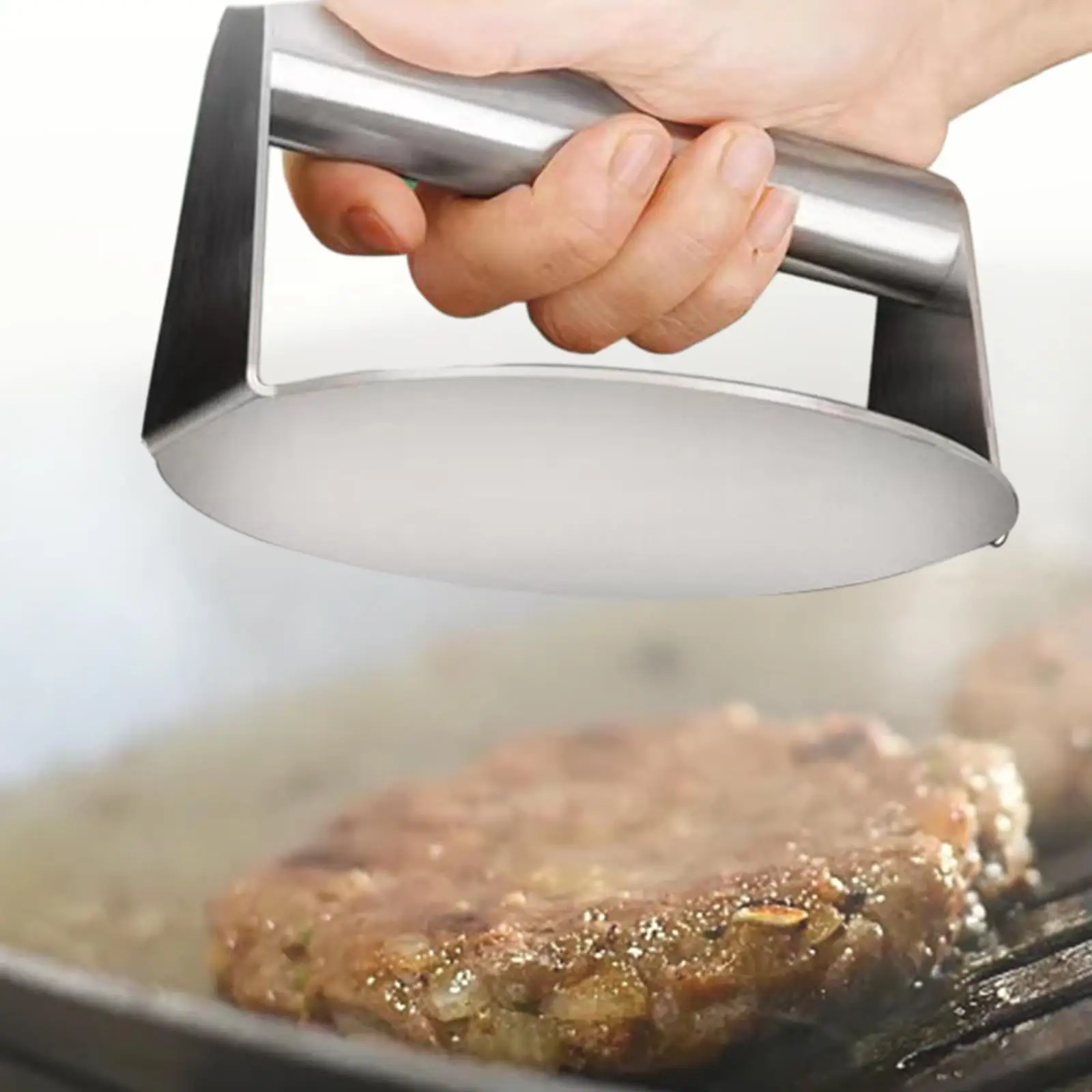 Stainless Steel Burger Press Professional Beef Meatballs Maker 5inch Hamburger Press Press Meat Steak Ground Meat Masher