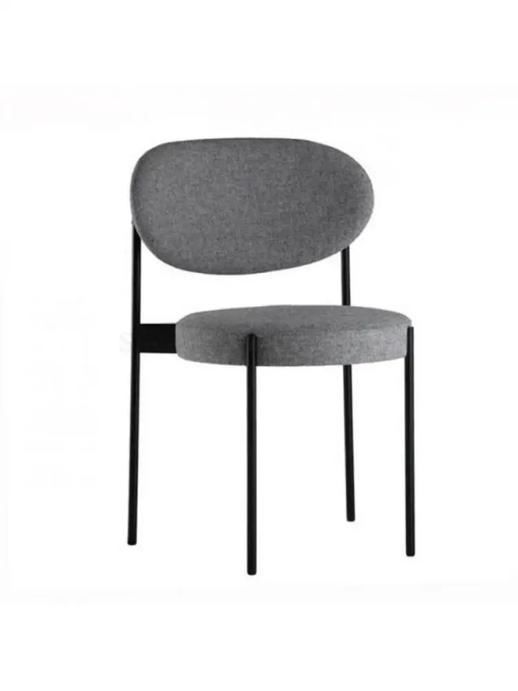 Nordic Metal Dining Chair Home Modern Simple Back Chair Leisure Creative Fashion Cafe Restaurant Hotel Chair
