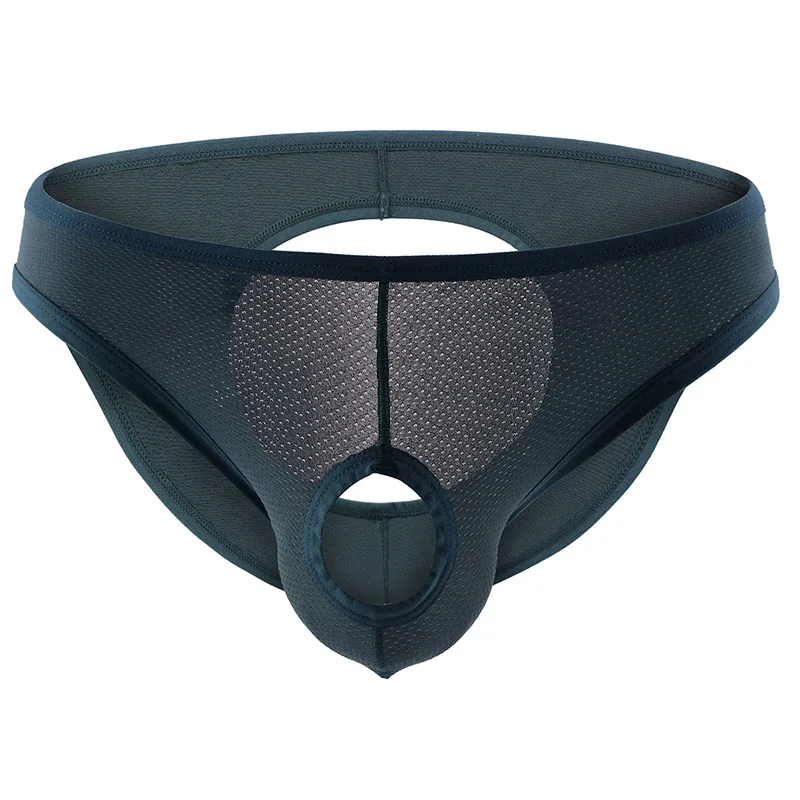 Men's Crotchless Underwear Open Penis Pouch Hole Panties Erotic Buttocks Backless Lingerie Sexy Hollow Out Briefs Adult 18 Gay