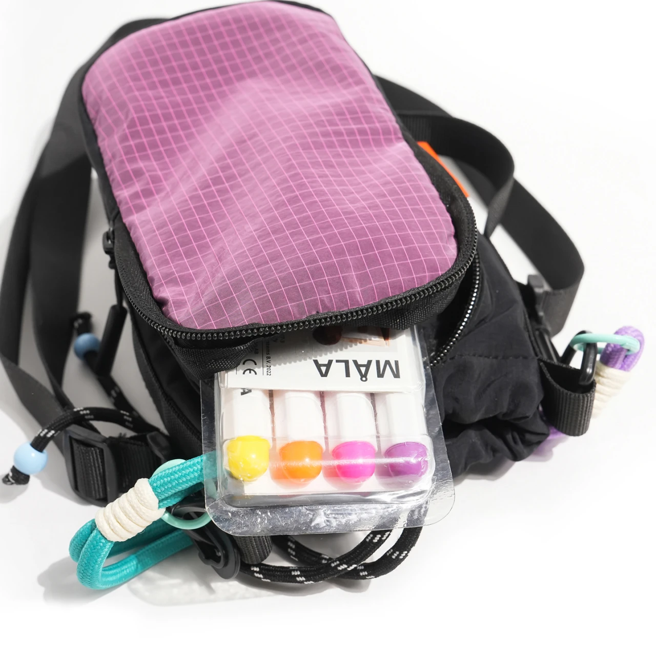 Borsa a secchiello coreana minimalista con coulisse – Borsa a tracolla morbida in cotone-lino da donna, con tracolla regolabile e tasca interna - immagine 5