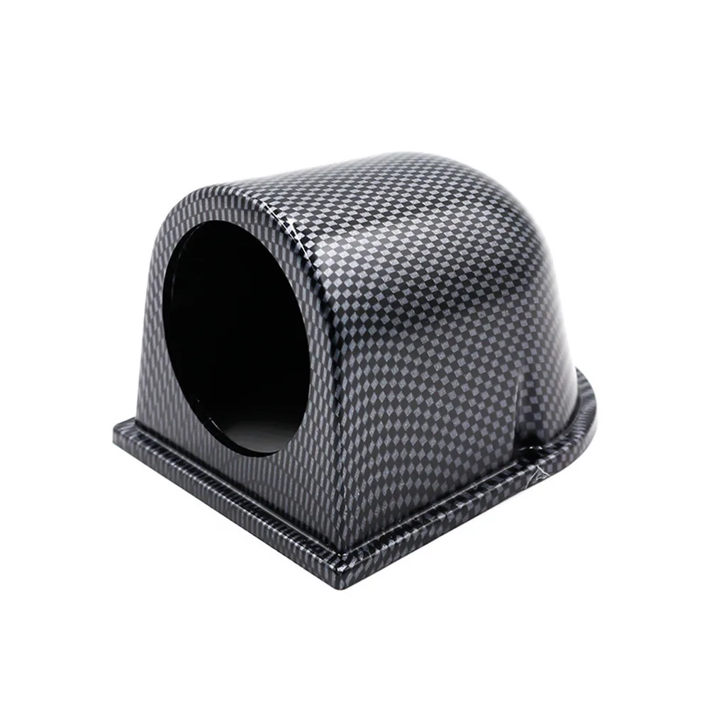 Straight 52mm Instrument Mounting Bracket Single Hole Seat Carbon Fiber Instrument Rack
