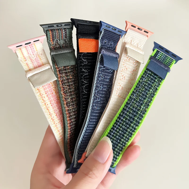 Premium Nylon Loop Watch Strap Bracelet - Universal Fit, Multiple Sizes
