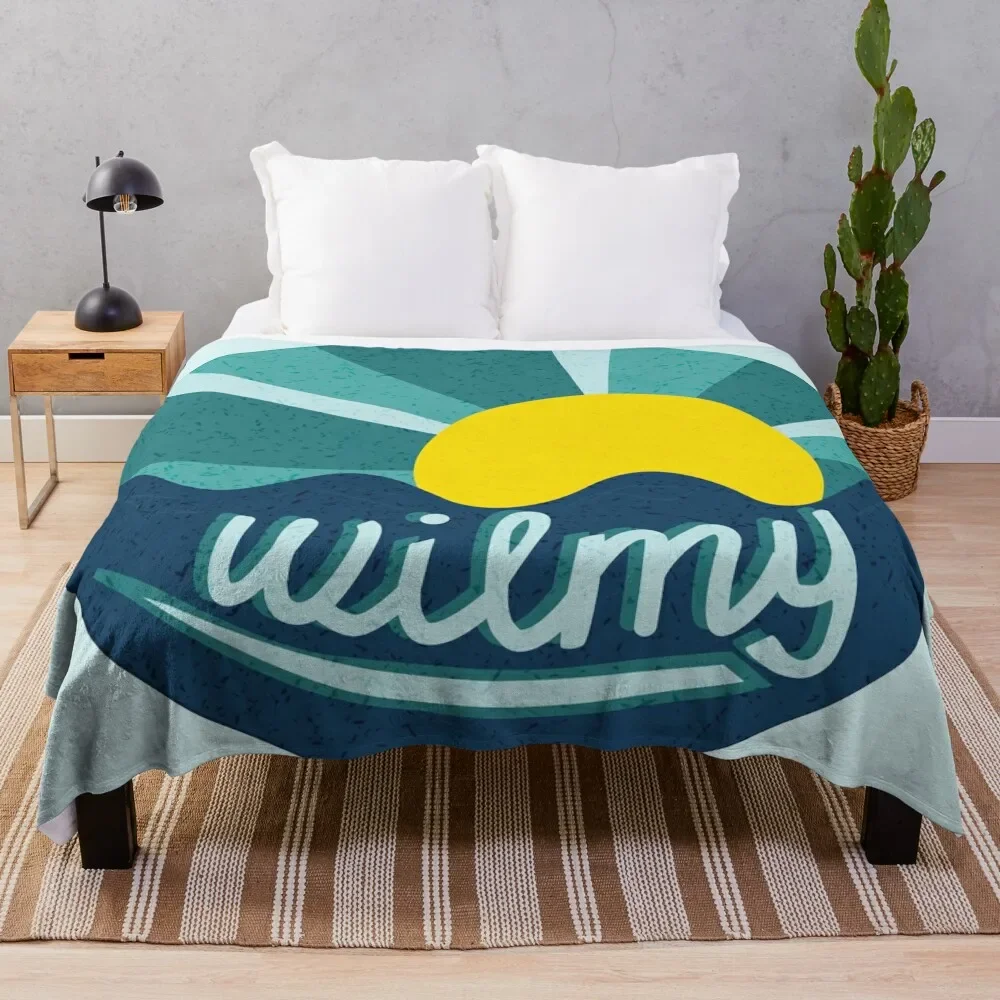 

UNCW Wilmington Beach Ocean Sunset Throw Blanket Flannel Blanket blankets and throws anime