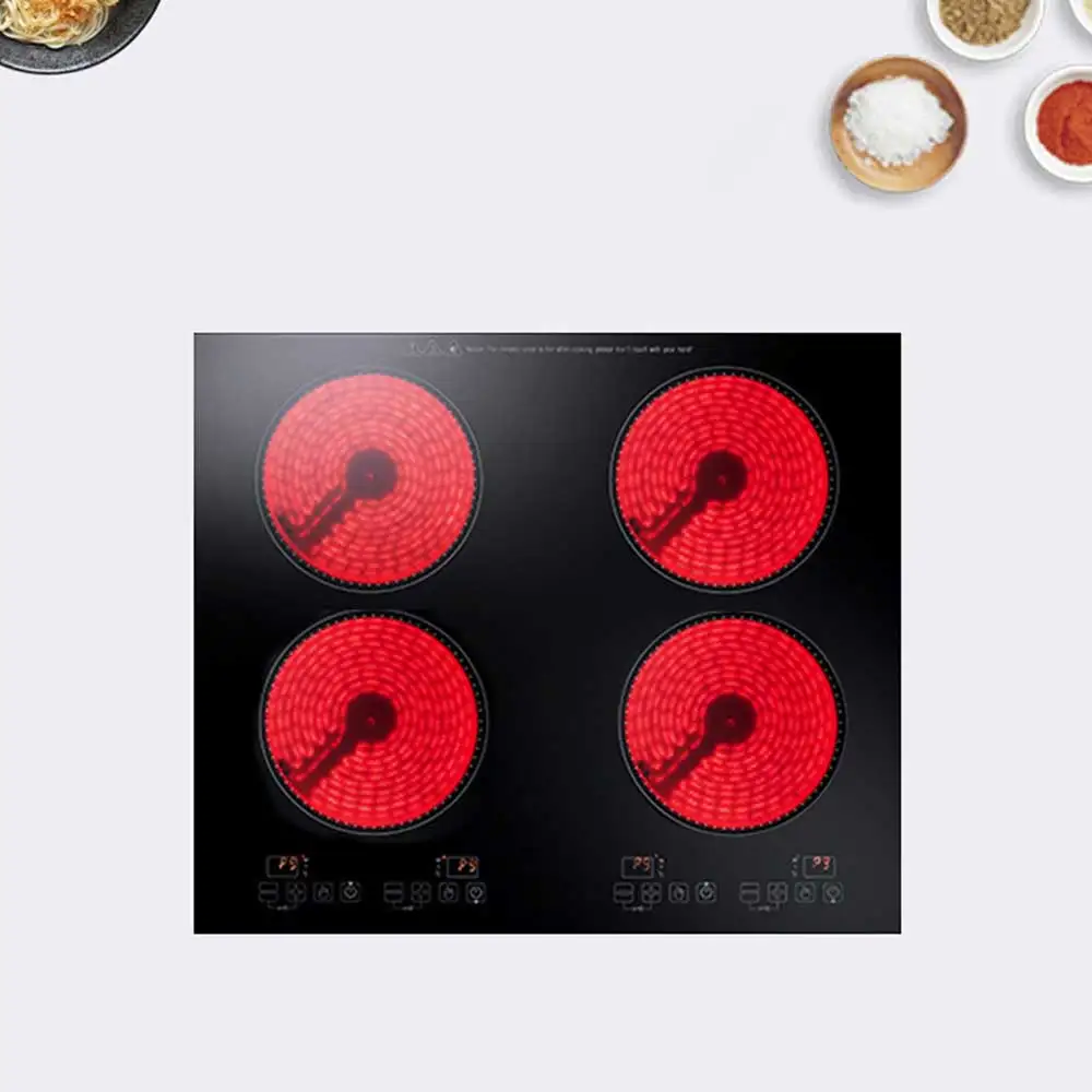 Kitchen Four Head Electric Cooker Cooktops Electric Ceramic Stove Built-in Dual Purpose Electric Stove For Cooking good wife liangba lighting four in one electric fan kitchen built in integrated ceiling ventilation fan air conditioning type