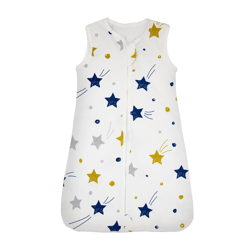 Infant Summer Sleepsack – Lightweight Cotton Baby Sleepwear with Starry Sky Design