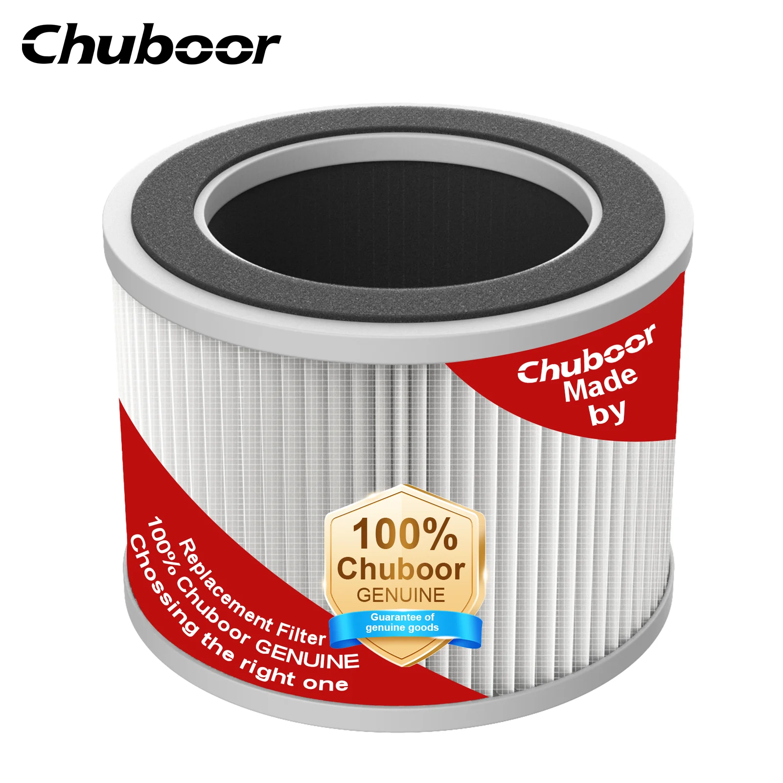 Vue du filtre HEPA H13 Chuboor avec ses couches de filtration, compatible PJ01 et PJ08