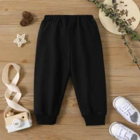 PatPat Baby Boy/Girl Solid Elasticized Waist Sweatpants Joggers Pants Soft and Comfortable Perfect for Outings and Daily Wear 5