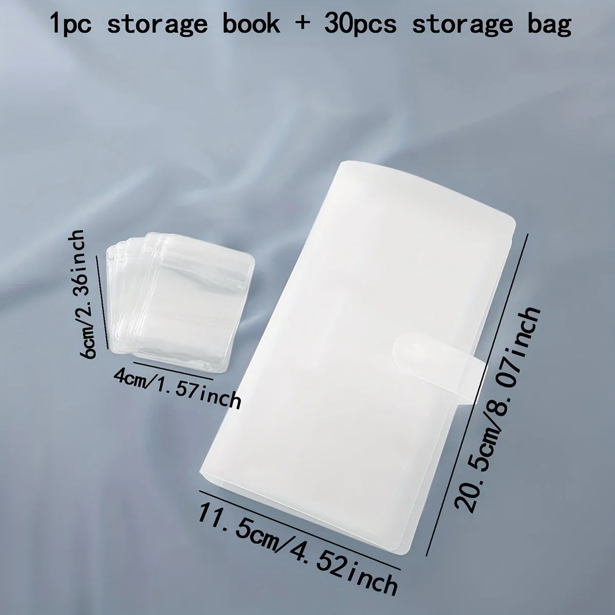 Transparent Book Portable Jewelry Organization