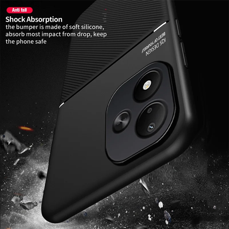 Magnetic Texture Shockproof Silicone Car Case - Soft Protective Cover