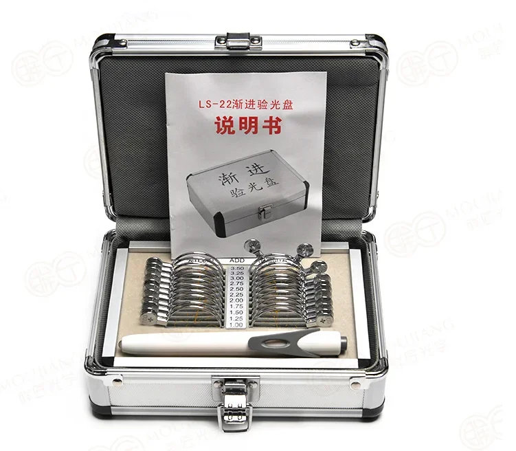Ophthalmic equipments progressive multi-focus lenses trial lens set
