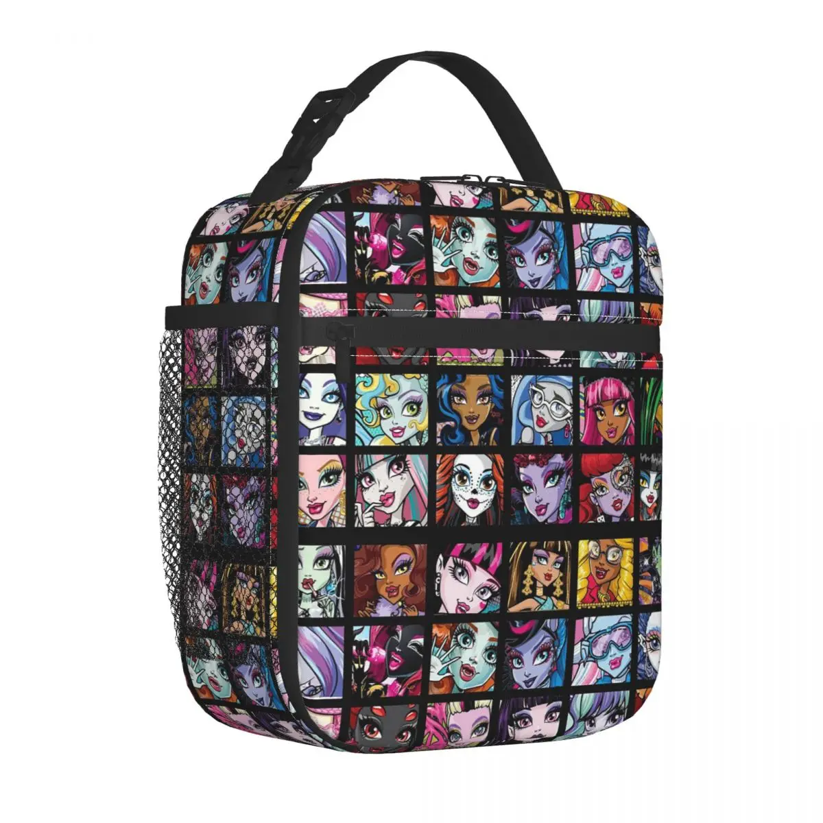 Monster High Collage Insulated Lunch Bags Large Draculaura Borsa Termica Riutilizzabile Tote Lunch Box College Outdoor Uomo Donna