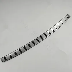 Rear Door Bumper Protector Sill Plate | Car Accessories | Rear Boot Guard Trim (Silver)