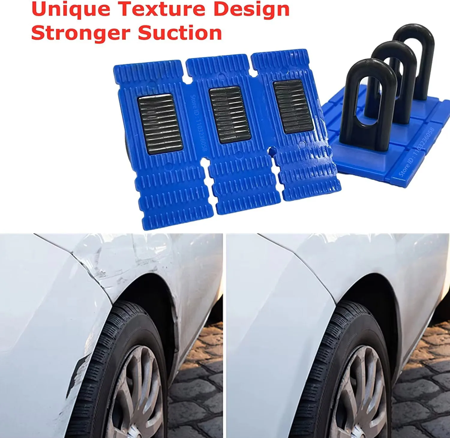 PWS Neue Auto Dent Repair Tool Auto Dent Puller Kit Heavy Duty Autos Körper Dent Remover Kleber Ziehen Tabs Blau Ziehen Werkzeuge – Detail 3