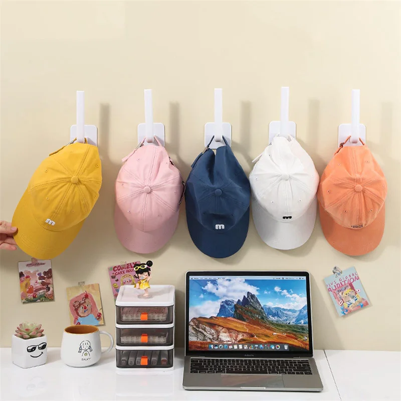 1 Pcs Cap Holder Hat Rack for Baseball Caps Adhesive Hat Hooks for Wall Cap Hanger Storage No Drilling Hat Display Organizer