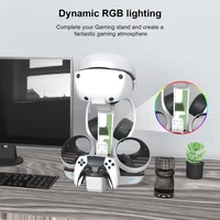 Charging Dock for PS5 PS VR2 Headset Stand Controller Charger Station LED Indicator Light Storage Helmet Earphones Bracket - Image 3