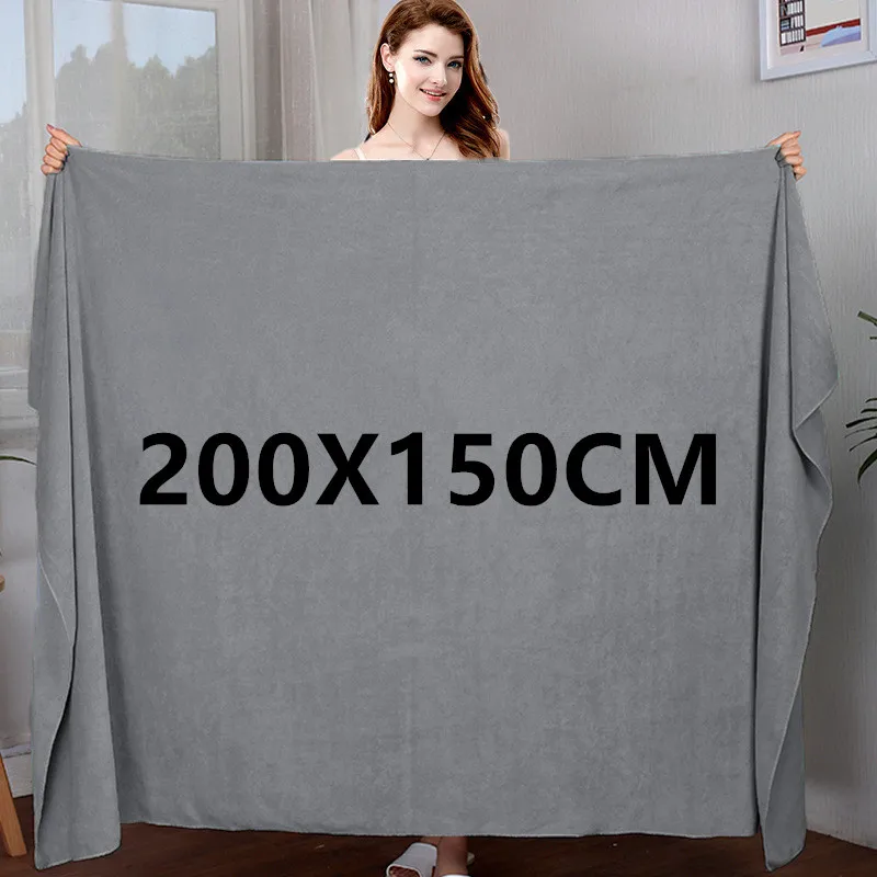 Microfiber Bath Towel Soft High Absorption Quick-drying Sports Travel No Fading Multi-functional Use