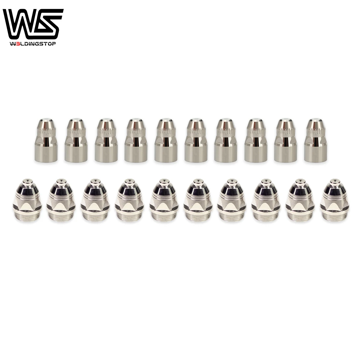 P80 Electrode Nozzle Tip 1.5mm  80A for P-80 Air Plasma Cutter CNC Consumables PKG/20 10pcs high quality p80 nozzle p 80 tip air plasma consumables suitable 80a plasma cutting torch