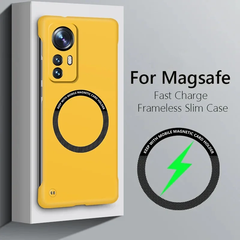 Luxury Frameless Magnetic Matte Phone Case Cover - Hard PC Thin Back Design