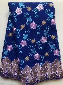 Wholesale Cotton African Lace Fabric 2026 High Quality Swiss Voile Lace Fabric Nigerian Dry Lace Fabrics With Stones Wedding Sew 1