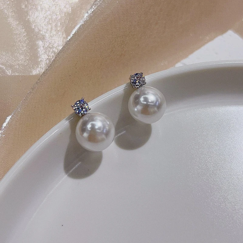 Korean Style Imitation Pearl Clip on Earrings For Women Non Pierced Drop Ear Clips Wedding Jewellry
