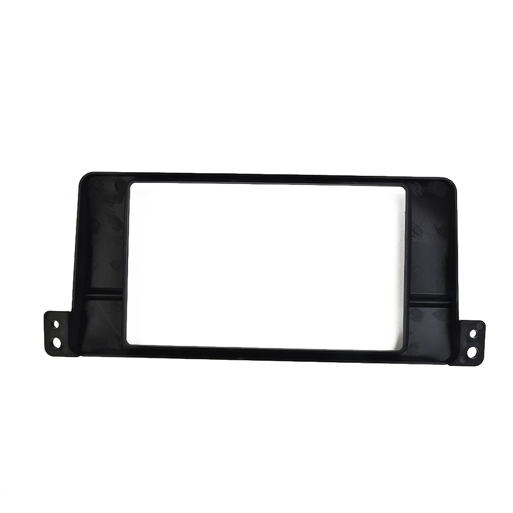 

TRIM Radio Fascia Accessories Auto Black Car Cover Dashboard Double 1pcs Stereo Vehicle 2 Din ABS Plastic Durable