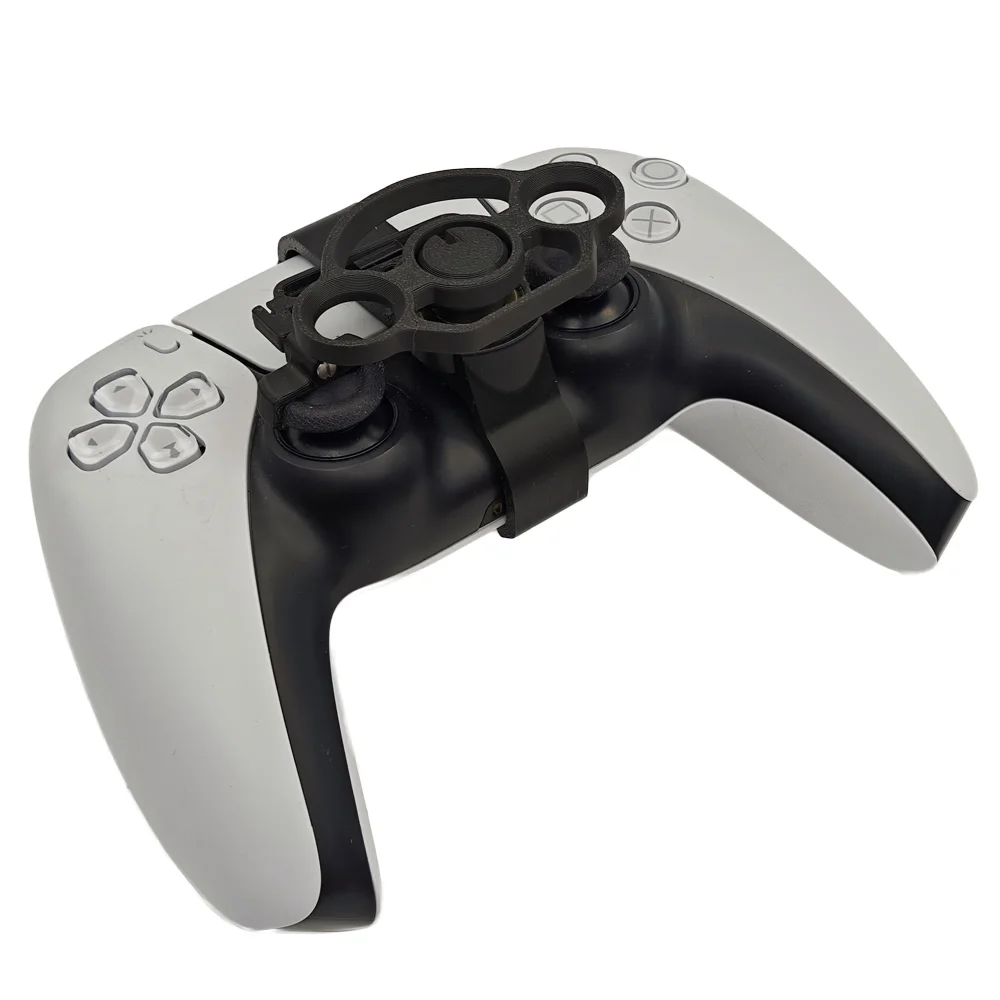 Mini 3D Printing Steering Wheel For PS5 And PS5 Slim Game Controller Auxiliary Replacement Accessories Black 10 Mini 3D Printing Steering Wheel For PS5 And PS5 Slim Game Controller Auxiliary Replacement Accessories Black 4