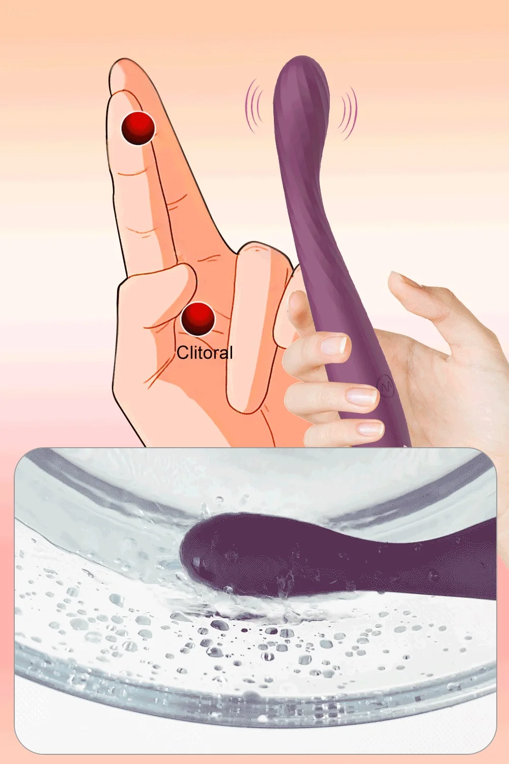 Women's Beginner Finger-Shaped G-Spot Vibrator