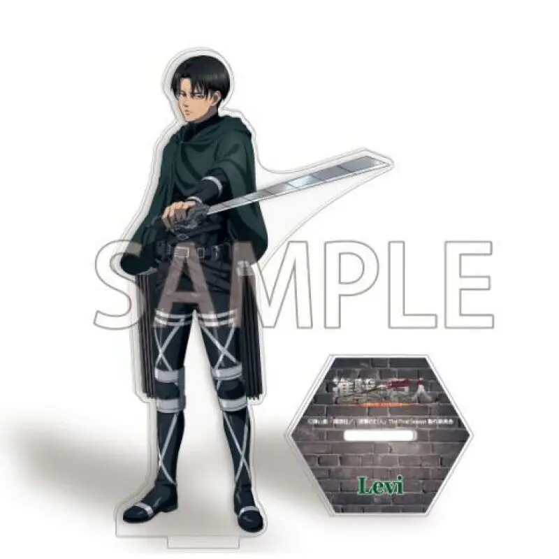 Attack on Titan Anime Figure Eren Jaeger Levi·Ackerman Mikasa·Ackerman Cosplay Acrylic Standding Model Toy Fans Collecting Gift