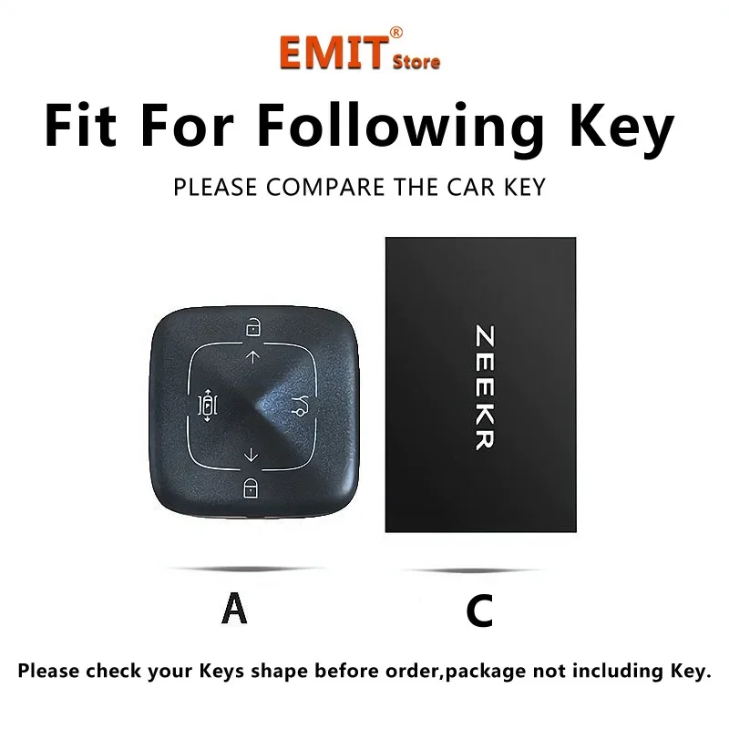 For ZEEKR 7X 001 X MIX 007 009 Zinc Alloy Car Key Case Remote