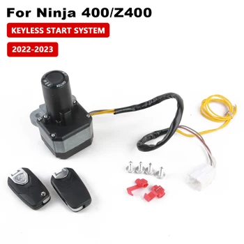 CHENGRUN TRADE Keyless Start System Motorcycle Ignition Switch for Kawasaki Ninja 400 Z400 Ninja400 2022 2023 Accessories