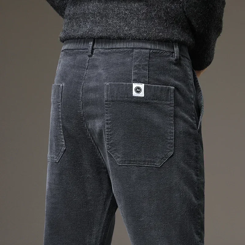 Fashion Spring and Autumn Mens Black Cotton Sweat Pants Men Casual Warm Track Pants