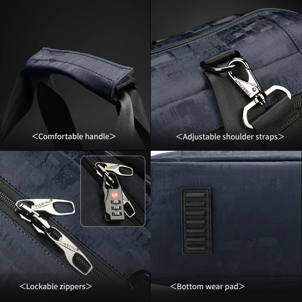 Tigernu Oxford Waterproof Men Travel Bags 23.3L Capacity Gym Bags Outdoor Duffle Travel Sport Bag Men Handbags Retro Series