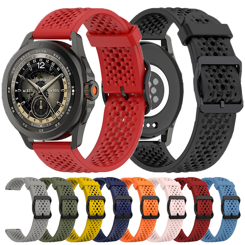 Silicone Sport Strap - Soft 22mm Bracelet Wristband