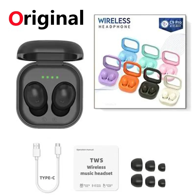 Фото TWS-стереонаушники C9pro с поддержкой bluetooth 5,2 №1