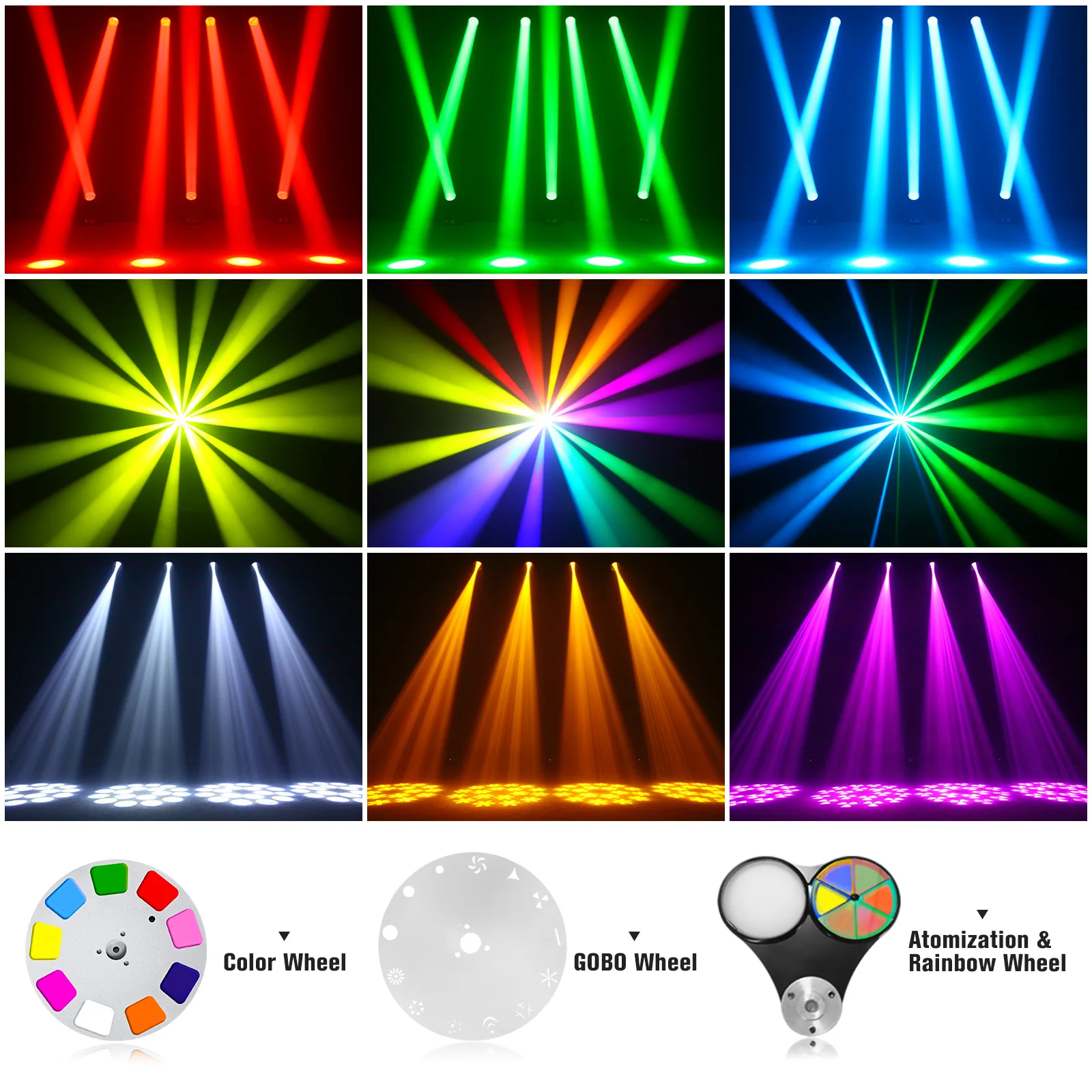 10x 270W RGBW 18 LED Par Stage Lighting DMX DJ Disco Light Club Gig Party Show - View #7