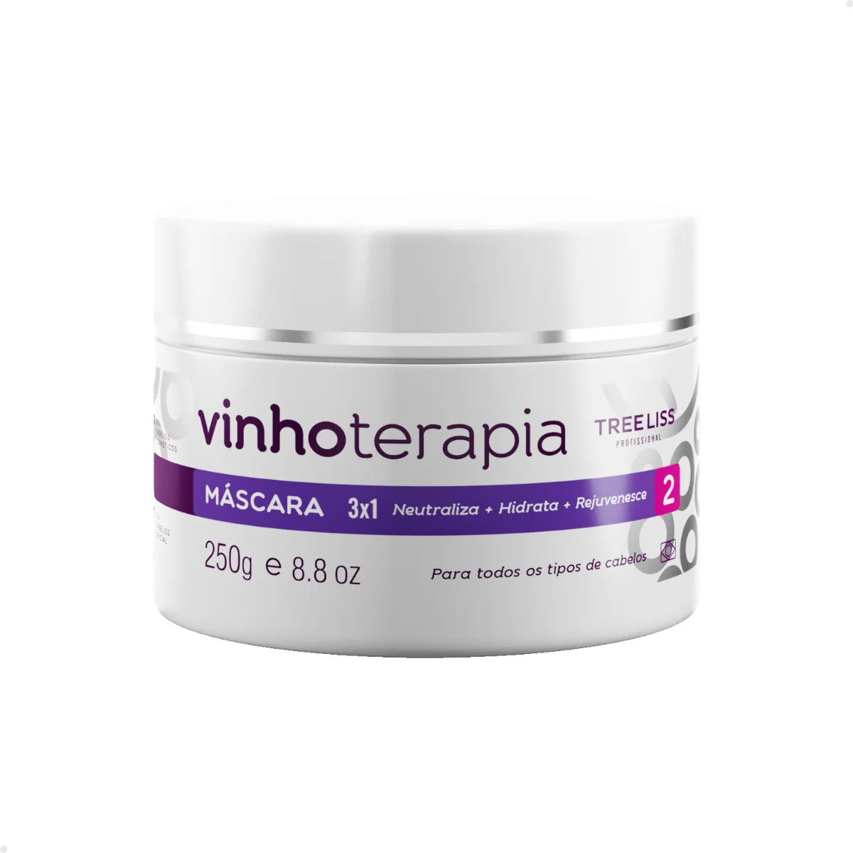 Masque d'hydratation pour cheveux vinothérapie, Tree Liss, 250g