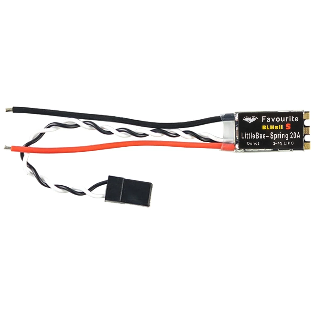Фото Контроллер скорости 9IMOD FVT LittleBee 20A/30A ESC BLHeli_S OPTO 2-6S бесщеточный с поддержкой Mulitshot DSHOT для дрона RC FPV №4