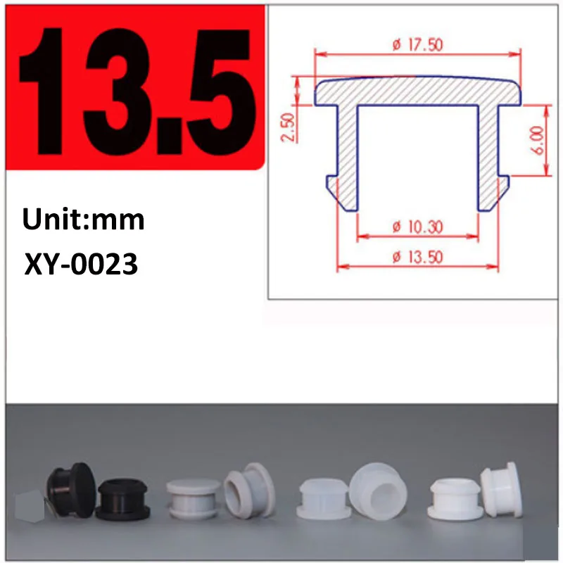 Grey High Temperature Resistant Silicone Rubber Caps - Snap-On Blanking Seal Stoppers